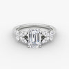 Marigold Emerald Pavé Lab Diamond Ring