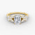 Marigold Emerald Pavé Lab Diamond Ring