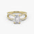 Butterfly Emerald Pavéful Lab Diamond Engagement Ring