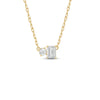 Toi Et Moi Round & Emerald Lab Grown Diamond Pendant