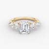 Anomaly Emerald & Pear Lab Grown Diamond Engagement Ring