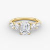 Anomaly Emerald & Pear Lab Grown Diamond Engagement Ring