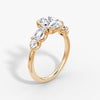 Anomaly Oval & Emerald Lab Grown Diamond Engagement Ring