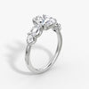 Anomaly Oval & Emerald Lab Grown Diamond Engagement Ring