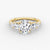 Anomaly Oval & Emerald Lab Grown Diamond Engagement Ring
