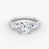 Anomaly Round & Emerald Lab Grown Diamond Engagement Ring