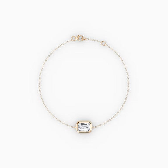 Emerald Lab Diamond Bracelet