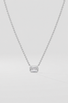 1 ct East West Emerald Necklace