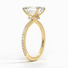 Hidden Halo Pavé Emerald Lab Diamond Engagement Ring