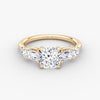 Anomaly Cushion & Emerald Lab Grown Diamond Engagement Ring