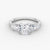 Anomaly Cushion & Emerald Lab Grown Diamond Engagement Ring