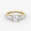 Anomaly Cushion & Emerald Lab Grown Diamond Engagement Ring