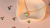 Toi et Moi Pear & Emerald Lab Grown Diamond Pendant