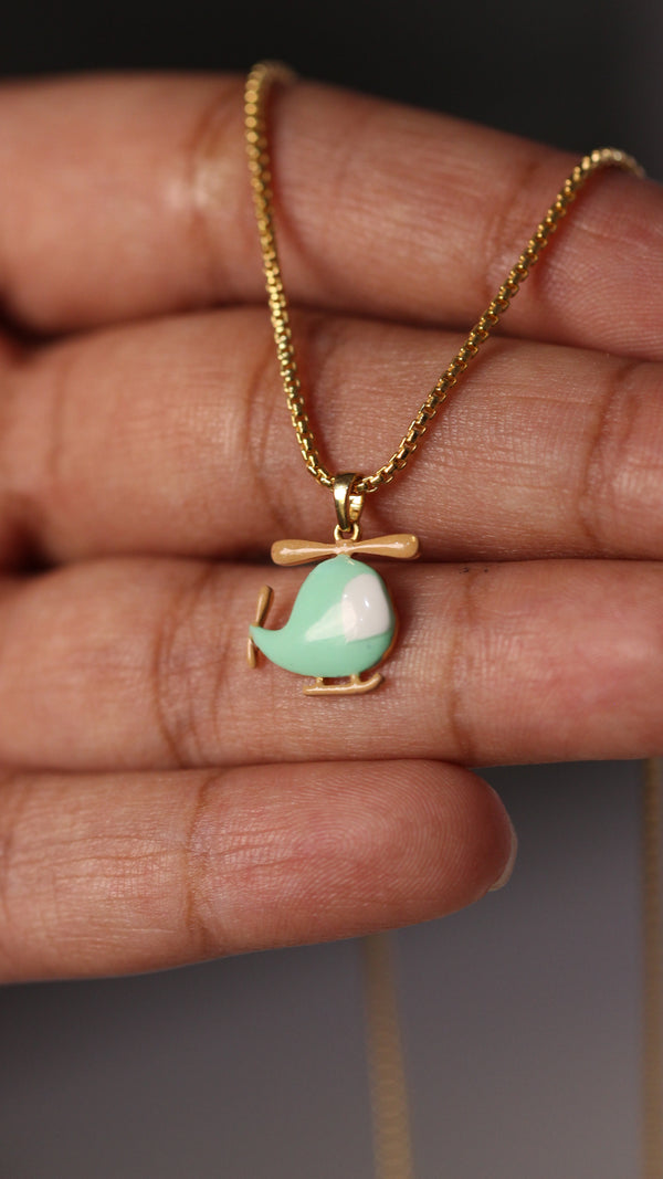 Toi et Moi Pear & Emerald Lab Grown Diamond Pendant