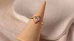 Anomaly Oval & Emerald Lab Grown Diamond Engagement Ring