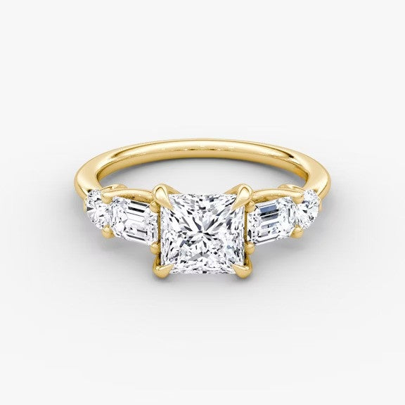 Anomaly Princess & Emerald Lab Grown Diamond Engagement Ring