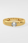 East West Emerald Ring