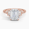 Sunshine Emerald Lab Grown Diamond Engagement Ring