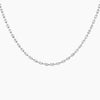 Emerald Diamond Tennis Necklace