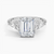 Nazia Emerald Lab Diamond Engagement Ring