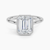 Mahi Bezel Emerald Lab Grown Diamond Engagement Ring