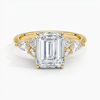 Nazia Emerald Lab Diamond Engagement Ring