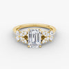 Marigold Emerald Pavé Lab Diamond Ring