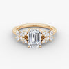 Marigold Emerald Lab Diamond Ring