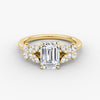 Marigold Emerald Lab Diamond Ring
