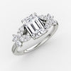 Marigold Emerald Lab Diamond Ring