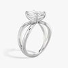 Butterfly Emerald Lab Diamond Engagement Ring