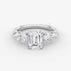 Anomaly Emerald & Pear Lab Grown Diamond Engagement Ring