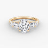 Anomaly Oval & Emerald Lab Grown Diamond Engagement Ring