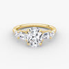 Anomaly Oval & Emerald Lab Grown Diamond Engagement Ring