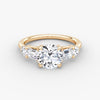 Anomaly Round & Emerald Lab Grown Diamond Engagement Ring
