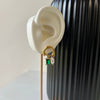 EMERALD BLISS EARRINGS - 18K GOLD PLATED