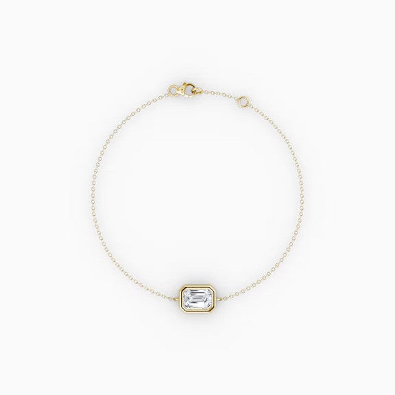 Emerald Lab Diamond Bracelet