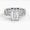 Galaxy Emerald Lab Grown Diamond Engagement Ring