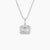 Emerald Lab Diamond Halo Pendant
