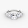 Anomaly Cushion & Emerald Lab Grown Diamond Engagement Ring