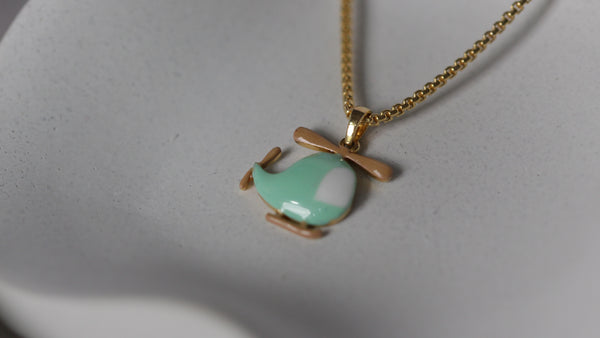 Toi et Moi Pear & Emerald Lab Grown Diamond Pendant