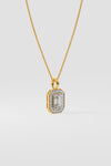 1 ct Emra Pave Halo Pendant