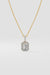 1 ct Sparkle Emerald Halo Pendant