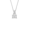 Toi et Moi Pear & Emerald Lab Grown Diamond Pendant