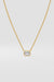 1 ct East West Emerald Necklace