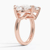 Toi et Moi Heart Emerald Lab Diamond Ring