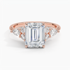 Nazia Emerald Lab Diamond Engagement Ring