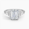 Nazia Emerald Lab Diamond Engagement Ring