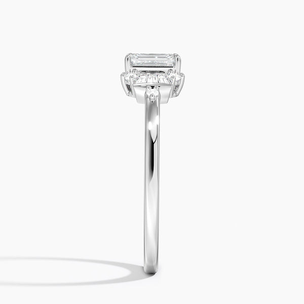 Sunshine Emerald Lab Grown Diamond Engagement Ring