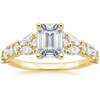 Miraka Emerald Lab Grown Diamond Engagement Ring
